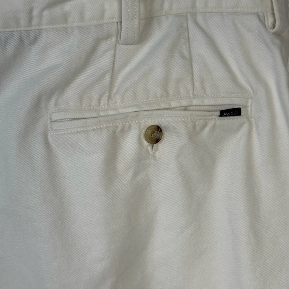 RALPH LAUREN POLO 100% COTTON CLASSIC FIT WHITE SHORTS 9” INSEAM MEN’S 38